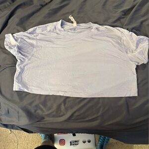 Lululemon light periwinkle crop top size 6